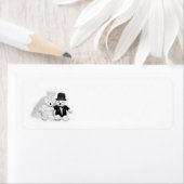Étiquette Mariage Teddy Bear (En situation)