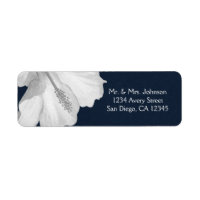 Mariage tropical bleu de ketmie blanche Aloha