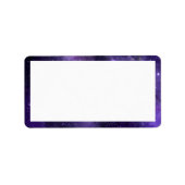 Étiquette Mariage violet Night Sky Starlight (Devant)