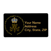 Étiquette Marie Antoinette Monogram (Devant)