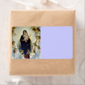 Étiquette Marie avec les anges - Regina Angelorum (En situation)