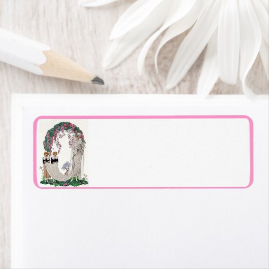 Étiquette Mariée Art déco (En situation)