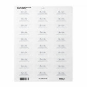 Étiquette Marine | Adresse de retour de script manuscrit mod (Feuille entière)