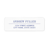 Étiquette Marine classique (Devant)