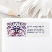 Étiquette Marine Rustic Forest Animaux & Deer Antlers (En situation)