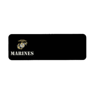 Étiquette Marines [pochoir]