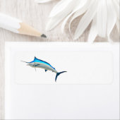 Étiquette Marlin bleu (En situation)