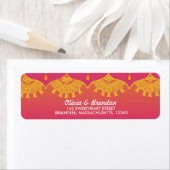 Étiquette Marocain - Inspiration indienne (En situation)