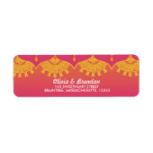 Étiquette Marocain - Inspiration indienne (Devant)