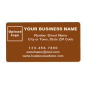 Étiquette Marque commerciale sur l'étiquette d'expédition ma (Devant)