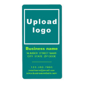 Étiquette Marque d'entreprise sur expédition de portrait ver (Devant)