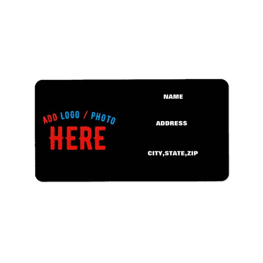 ÉTIQUETTE MARQUE NOIRE VÉRIFIÉE, MODERNE ET PERSONNALISABLE (Devant)