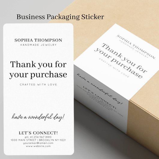 Étiquette Marque personnalisée Nom de l'entreprise Bijouteri