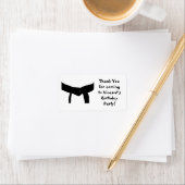 Étiquette Martial Arts Black Belt Anniversaire Fête Favorise (En situation)