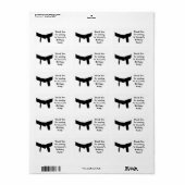 Étiquette Martial Arts Black Belt Anniversaire Fête Favorise (Feuille entière)