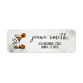 Étiquette Martini à la citrouille (Devant)