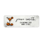 Étiquette Martini à la citrouille (Devant)