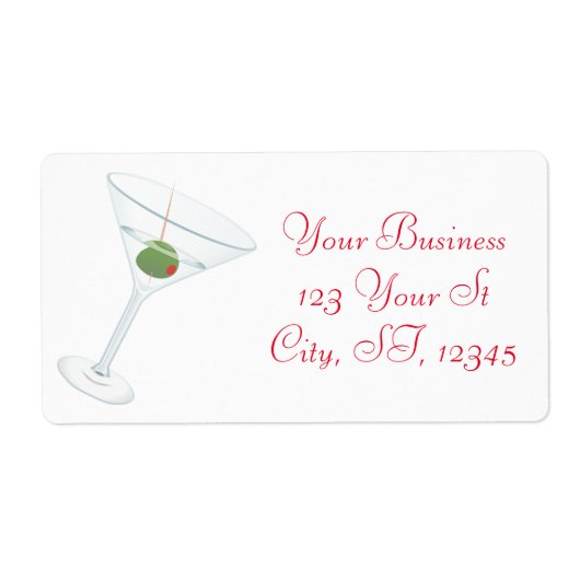 Étiquette Martini à l'olive sale Thunder_Cove (Devant)