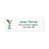 Étiquette Martini Return Address Label (Devant)