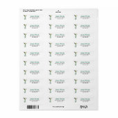 Étiquette Martini Return Address Label (Feuille entière)