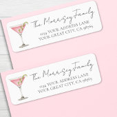 Étiquette Martini Return Address Label