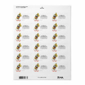 Étiquette MARVIN MARTIAN™ Cabane d'hiver (Feuille entière)