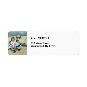 Étiquette Mary Cassatt - Enfants jouant sur la plage