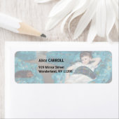 Étiquette Mary Cassatt - Petite fille dans un fauteuil bleu (En situation)