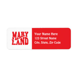 Étiquette Maryland