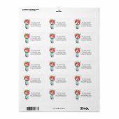 Étiquette Mason Jar et Gerber Daisies (Feuille entière)