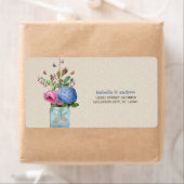 Étiquette Mason Jar - Goldfish Love (En situation)