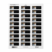 Étiquette Masque bleu (Feuille entière)