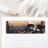 Étiquette Masque de bronze et de crème Mascarade Masque Élég (En situation)