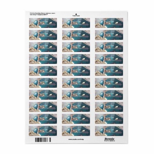 Étiquette Masquerade Masque & Perles Rainbow Party Invitatio (Feuille entière)