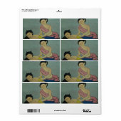 Étiquette Massage traditionnel thaïlandais (Feuille entière)