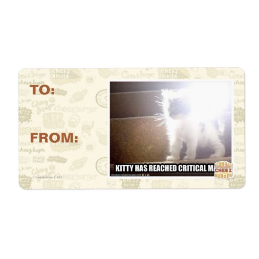 Étiquette Masse critique Kitty (Devant)