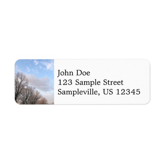 Étiquette Matin d'hiver I (Devant)