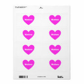 Étiquette Matisse (Feuille entière)