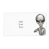 Étiquette Mauvais Alien, Tu es le prochain ! (Devant)