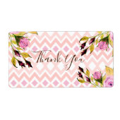 Étiquette Mauve rose et violet vert (Devant)