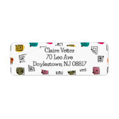 Étiquette Mazages colorés (Devant)