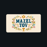 Étiquette MAZEL TOV BAR BAT MITZVAH Juif Personnalisable<br><div class="desc">Je vous ai dessiné un texte à la main. Idéal pour un bar, un bat mitzvah, un mariage juif ou autre événement. Pour plus de designs et de couleurs, consultez ma boutique ! Ou dites-moi si vous voulez quelque chose de personnalisé. Demandez si vous ne trouvez pas ce dont vous...</div>