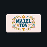 Étiquette MAZEL TOV BAR BAT MITZVAH Juif Personnalisable<br><div class="desc">Je vous ai dessiné un texte à la main. Idéal pour un bar, un bat mitzvah, un mariage juif ou autre événement. Pour plus de designs et de couleurs, consultez ma boutique ! Ou dites-moi si vous voulez quelque chose de personnalisé. Demandez si vous ne trouvez pas ce dont vous...</div>
