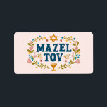Étiquette MAZEL TOV BAR BAT MITZVAH Juif Personnalisable<br><div class="desc">Je vous ai dessiné un texte à la main. Idéal pour un bar, un bat mitzvah, un mariage juif ou autre événement. Pour plus de designs et de couleurs, consultez ma boutique ! Ou dites-moi si vous voulez quelque chose de personnalisé. Demandez si vous ne trouvez pas ce dont vous...</div>