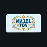 Étiquette MAZEL TOV BAR BAT MITZVAH Juif Personnalisable<br><div class="desc">Je vous ai dessiné un texte à la main. Idéal pour un bar, un bat mitzvah, un mariage juif ou autre événement. Pour plus de designs et de couleurs, consultez ma boutique ! Ou dites-moi si vous voulez quelque chose de personnalisé. Demandez si vous ne trouvez pas ce dont vous...</div>