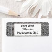 Étiquette Mazes Art déco (En situation)