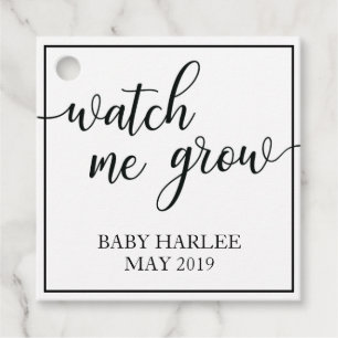 Étiquette Me Regarder Croire Plante Baby shower Fa
