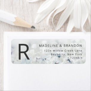 Étiquette Meadow Song fading Fleurs sauvages Adresse de reto