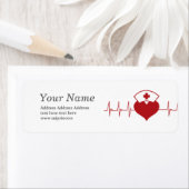 Étiquette médecin, Infirmière, Médicale (En situation)