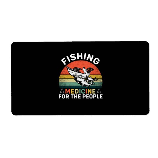 Étiquette Médecine De La Pêche Pour Le Peuple (Devant)